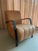 Leren fauteuil cognac, Huis en Inrichting, Fauteuils, Ophalen, Gebruikt, 50 tot 75 cm, Leer