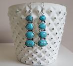 Bohemian Ibiza Oorbellen in Turquoise, Overige materialen, Hangers, Verzenden, Nieuw