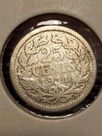 25 Cent 1911 Wilhelmina, Postzegels en Munten, Munten | Nederland, Zilver, 25 cent, Ophalen of Verzenden, Koningin Wilhelmina
