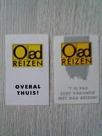 2 stickers Oad reizen, Ophalen of Verzenden, Zo goed als nieuw, Bedrijf of Vereniging