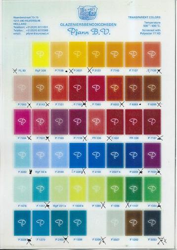 Brandschilderverven voor glas in lood beschikbaar voor biedingen