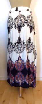 Mooie batik print lange/maxi rok! M, Kleding | Dames, Rokken, Maat 38/40 (M), Verzenden, Wit, Zo goed als nieuw