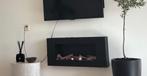 Bio-ethanol wandhaard Zwart L 90 x D 12 x H 40, Huis en Inrichting, Haarden, Ophalen, Vrijstaande haard, Overige soorten
