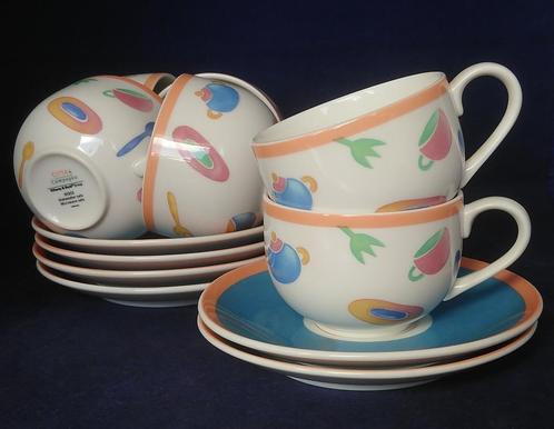 Città & Campagna (Villeroy & Boch) Desco - 6 kop en schotels, Huis en Inrichting, Keuken | Servies, Zo goed als nieuw, Kop(pen) en/of Schotel(s)