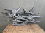 Vintage Brutalist wandsculptuur van vogels van Ars Munda,, Huis en Inrichting, Woonaccessoires | Wanddecoraties, Ophalen, Gebruikt