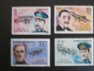 SPANJE 1980; serie LUCHTVAARTPIONIERS beschikbaar voor biedingen