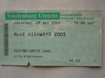Blue Highways Americana 2002 ticket Music Festival Utrecht, Foto of Kaart, Gebruikt, Ophalen of Verzenden