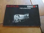 Instructieboek Renault 8 1970 + blanco onderhoudsboekje, Ophalen of Verzenden
