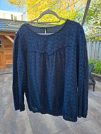 Norah donkerblauwe blouse maat xl 42 opengewerkt broderie, Ophalen of Verzenden, Zo goed als nieuw, Maat 42/44 (L), Blauw