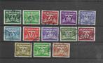 Nederland 1941, NVPH 379 t/m 391, Gestempeld., Verzenden, Na 1940, Gestempeld