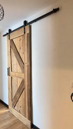Schuifdeur loftdeur steigerhout, Doe-het-zelf en Verbouw, 80 tot 100 cm, Binnendeur, Ophalen of Verzenden, Zo goed als nieuw