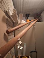 Leuningen ong. 8 meter, hardhout, Doe-het-zelf en Verbouw, Hout en Planken, Ophalen, Overige typen, Zo goed als nieuw, 300 cm of meer