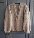 Nieuw handgemaakt bouclé vest, een maat, Kleding | Dames, Beige, Maat 42/44 (L), Nieuw, Ophalen of Verzenden