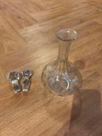 Antieke Kristallen Kruik met 2 Stoppen, Ophalen of Verzenden