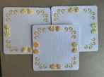 Setje 3 geborduurde oplegkaartjes (6), Ophalen of Verzenden, Nieuw, Overige thema's, Overige typen