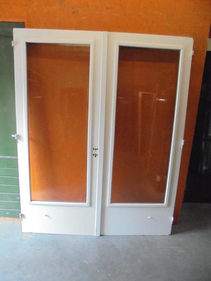 Openslaande tuindeuren dubbelglas, 168 x 211,5 (nr. GG4100A), Doe-het-zelf en Verbouw, Deuren en Horren, Zo goed als nieuw, Buitendeur