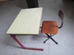 Schoolbankje met stoeltje, Kinderen en Baby's, Kinderkamer | Tafels en Stoelen, Ophalen, Gebruikt, Tafel(s) en Stoel(en)