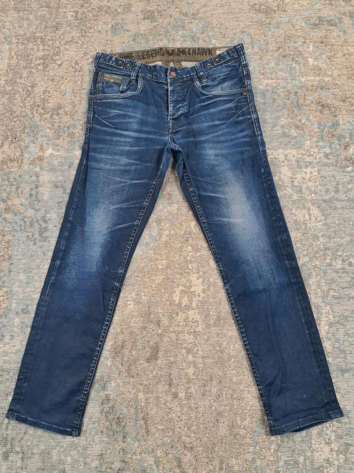 PME Skyhawk W33 L30 Slim STRETCH Bronno3330 Blauw, Kleding | Heren, Spijkerbroeken en Jeans, Zo goed als nieuw, W33 - W34 (confectie 48/50)