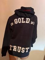 IN GOLD WE TRUST sweater met capuchon XS origineel ZGAN, Zwart, Ophalen of Verzenden, Zo goed als nieuw, In Gold We Trust
