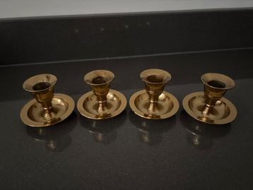Vintage gouden Kandelaars - Set van 4 beschikbaar voor biedingen