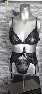sexy zwart lingerie setje XL, Ophalen of Verzenden, Zwart, Setje