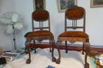 2 STOELEN,BIEDERMEIR,VINTAGE.ANTIEK, Gebruikt, Twee, Bruin, Hout