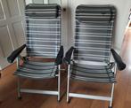 Crespo campingstoelen verstelbaar 5 standen met hoofdkussens, Ophalen, Gebruikt, Campingstoel
