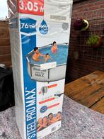 Zwembad 3m met zoutw. Inst, warmtepomp, filter, tegels, meer, Ophalen, Minder dan 80 cm, Rond, 300 cm of meer