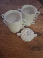 7 Witte Soepkommen AFC, Gebruikt, Keramiek, Ophalen of Verzenden, Kom(men)