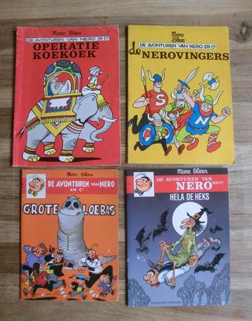4 stripboeken uit de reeks van Nero  beschikbaar voor biedingen
