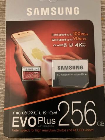 Samsung EVO Plus 256GB MicroSDXC - Nieuw in verpakking ! beschikbaar voor biedingen