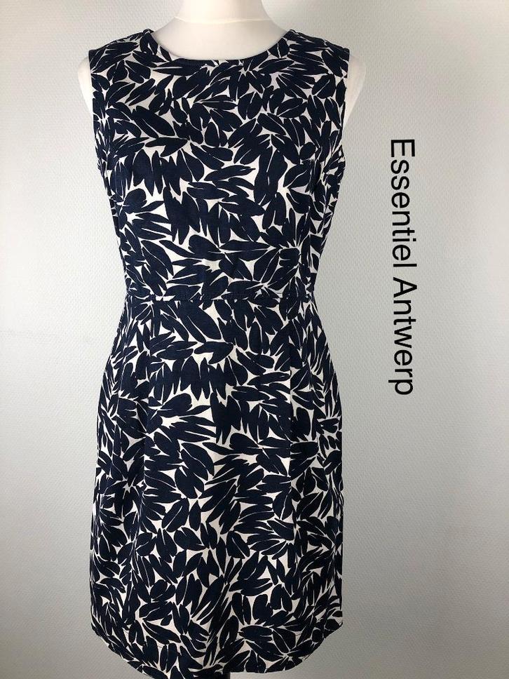 Essentiel Antwerp Jurk  (mt: 38) 16,1/7315, Kleding | Dames, Jurken, Zo goed als nieuw, Maat 38/40 (M), Blauw, Knielengte, Ophalen of Verzenden