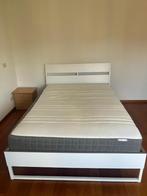 bed  inclusief matras 140x200 IKEA, Huis en Inrichting, Slaapkamer | Bedden, Ophalen, Gebruikt, Wit, 140 cm