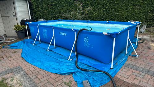 Zwembad intex 4,5x2,2x0,84 met zandfilterpomp en extras, Tuin en Terras, Zwembaden, Zo goed als nieuw, 400 cm of meer, 200 tot 300 cm