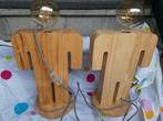 Houten Tafellamp 05-TL3288-73, Family Adam | ETH, Huis en Inrichting, Ophalen, 50 tot 75 cm, Hout, Zo goed als nieuw