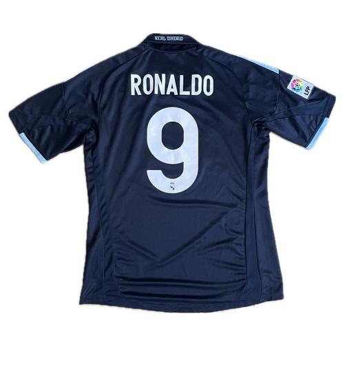 Real Madrid uitshirt - 2009/10 - Ronaldo #9 - 9/10 (M), Sport en Fitness, Voetbal, Zo goed als nieuw, Shirt, Ophalen of Verzenden