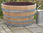 Grote driekwart of Grote halve bloembakken!, Tuin en Terras, Ophalen, Rond, Hout