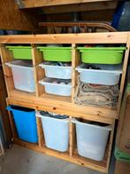 1 IKEA Trofast Opbergcombinatie Grenen + Witte Bakken, Huis en Inrichting, Kasten | Overige, Ophalen, Gebruikt