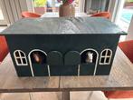 Houten Paardenstal met Paarden en Accessoires, Ophalen, Gebruikt, Poppenhuis