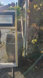 Raamkozijn met dubbel glas en bovenlicht, Ophalen, Hout, 75 tot 150 cm, Raamkozijn