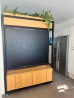 Mobiele roomdivider met plantenbak + kast (22015545), Ophalen, 25 tot 50 cm, 200 cm of meer