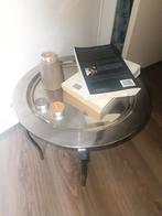 Leuk bijzettafeltje - 40cm diameter, 36cm hoog, Minder dan 45 cm, Minder dan 55 cm, Gebruikt, Metaal of Aluminium