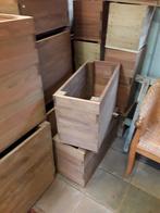 Hardhouten plantenbakken., Tuin en Terras, Bloembakken en Plantenbakken, Ophalen, Hout