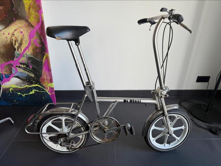 Di Blasi RVS vouwfiets met sterwielen 5 versnellingen, Fietsen en Brommers, Fietsen | Vouwfietsen, Zo goed als nieuw, Overige merken