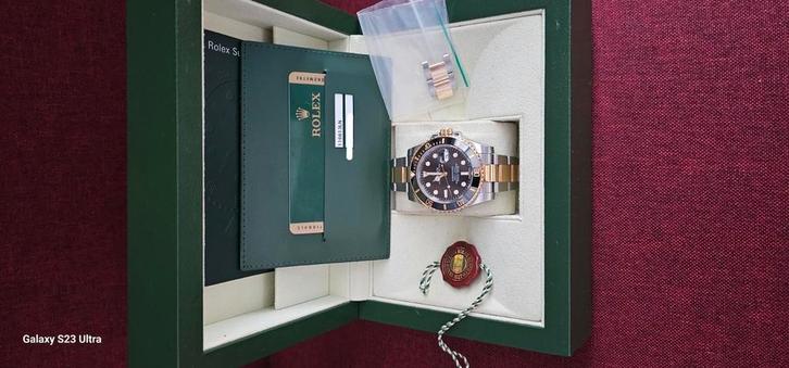 rolex submariner 116613LN 40mm, Sieraden, Tassen en Uiterlijk, Horloges | Heren, Gebruikt, Polshorloge, Rolex, Goud, Goud, Ophalen