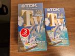 4 stuks INGESEALDE TDK VHS Videocassette TV-240, Ophalen, Nieuw, Videoband