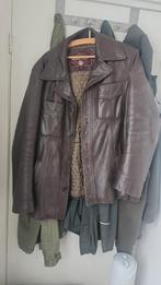 Bruine, leren jas maat L. Retro/vintage jas van Marlboro, Kleding | Heren, Jassen | Winter, Ophalen, Zo goed als nieuw, Maat 52/54 (L)