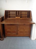 Antiek eiken secretaire met klep, Antiek en Kunst, Antiek | Meubels | Kasten, Ophalen