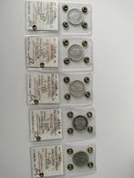 Zeldzame 5 Lire Zilver Munten Set 1926-1930, Ophalen of Verzenden