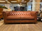 Gave Engelse chesterfield 3 Zits bank Bendic Chestnut bruin, Antiek en Kunst, Antiek | Meubels | Stoelen en Banken, Ophalen of Verzenden